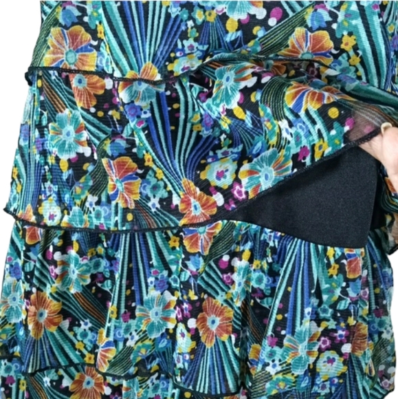 NWT Notations Floral Sleeveless Ruffled Layered Top Women's Size XL - Picture 5 of 16